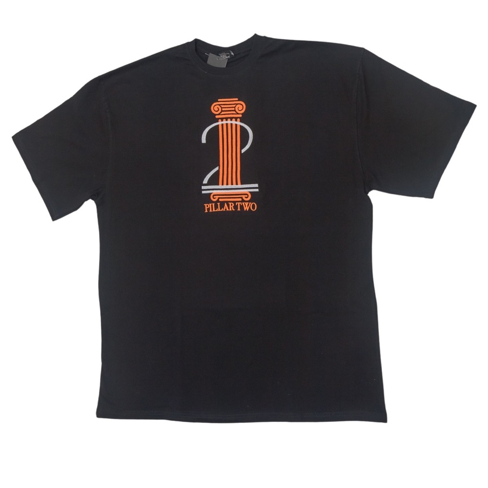 Pillar2 Black/Orange Crewneck